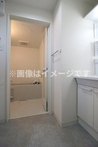 （仮称）都城天神Yマンションの洗面所|スペースが確保できる洗面所です