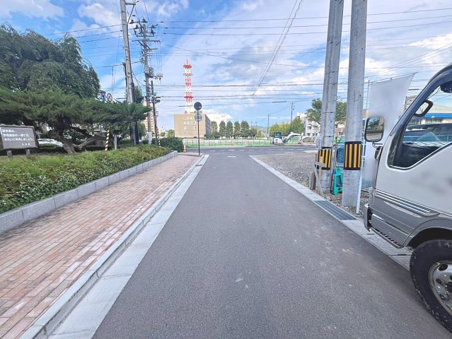 新築戸建・新築建売　福島市宮下町　第四小・第四中の前面道路含む現地写真|前面道路