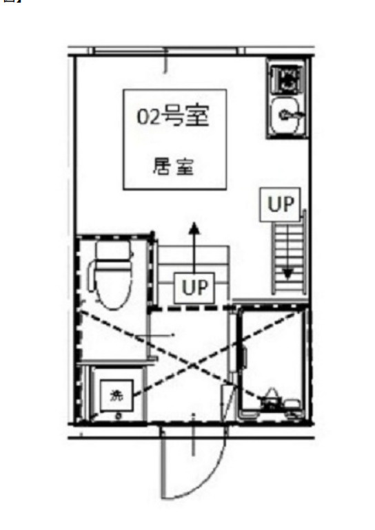 シャンブル東新宿の間取り