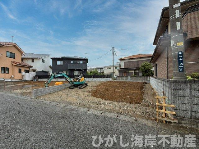 平塚市諏訪町　新築戸建の外観|5月28日撮影　建築中　現地外観