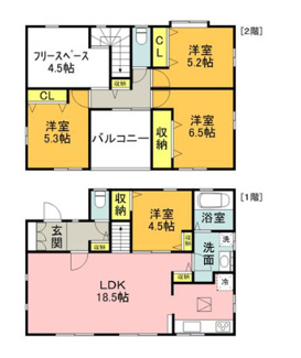 【間取り】 | 福岡県飯塚市綱分