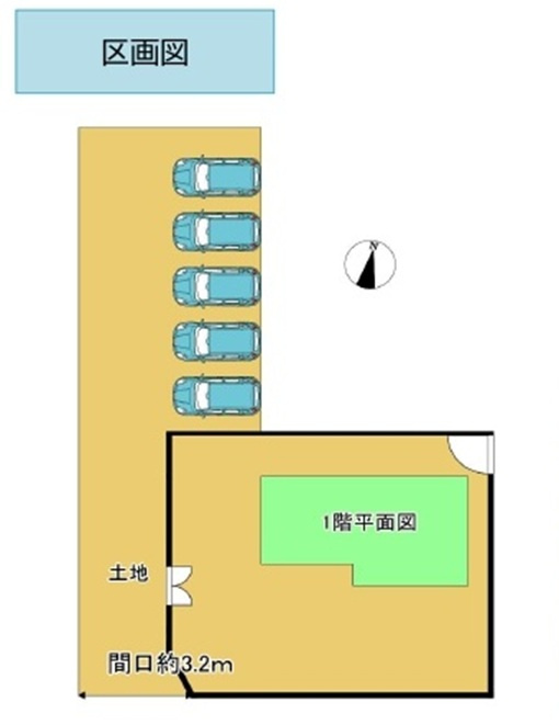 中古戸建　熊谷市妻沼1894-1（リフォーム住宅）の区画図