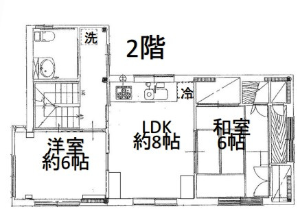 貸家　世田谷区世田谷の間取り