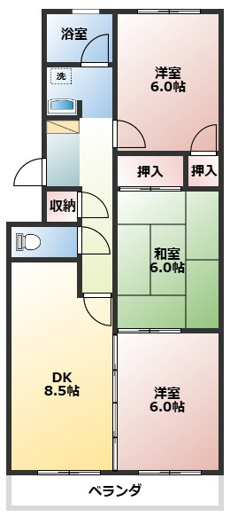 シティーパレス松本の間取り