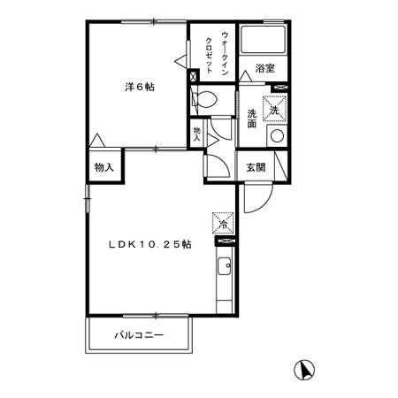 ヴィラクレストⅡの間取り