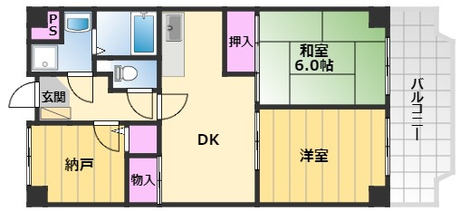 【間取り】 | グランドール岸和田