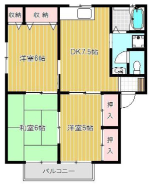 グリーンシャルマン　D棟の間取り
