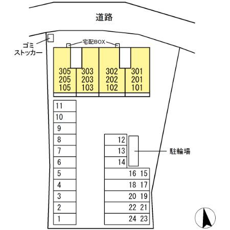 シェシレーヌの区画図