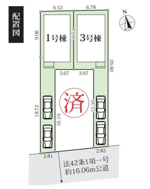 グラファーレ千葉市みつわ台１丁目２０期の区画図