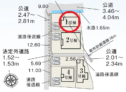 西尾市巨海町北浜田第2　新築分譲住宅　全4棟　1号棟のその他