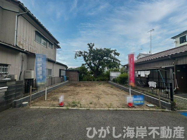 茅ヶ崎市円蔵2丁目  　新築戸建の外観|5月29日撮影　建築前　現地外観