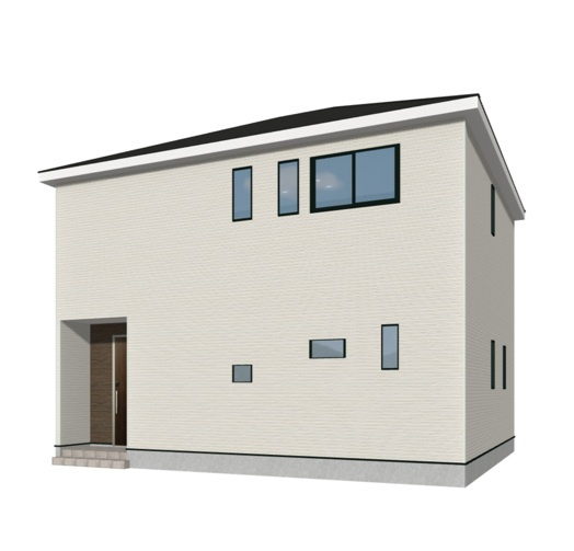 Cradlegarden　 日立市小木津町　第6　2の完成予想図|北西側。