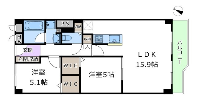 【間取り】 | 杉谷パークマンション | エイブルにて取扱い可能な住宅ローンは、全部で10種類以上！お客様にピッタリの住宅ローンを当社のFPよりご案内させて頂きます。住宅ローンのご相談だけでも、お気軽にご相談下さいませ。