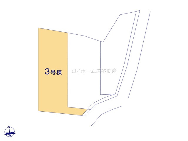 【区画図】 | 犬山市大字羽黒字成海郷57-2『仲介料無料』新築戸建て | 3号棟