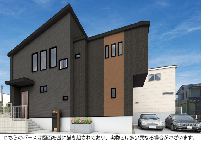 【外観パース】 | 東海市加木屋町鎌吉良根　1号棟【仲介手数料0円】