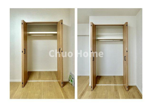 東和ファイナンスの収納|居室にはクローゼットを完備し、自由度の高い家具の配置が叶うシンプルな空間です。お子様の成長と必要になる子供部屋を与えるにはぴったりの間取りですね。