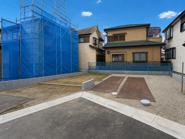 北葛飾郡松伏町松伏　松伏　新築戸建　全9棟の前面道路含む現地写真|前面道路含む現地写真です