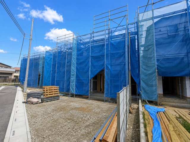北葛飾郡松伏町松伏　松伏　新築戸建　全9棟の前面道路含む現地写真|前面道路含む現地写真です