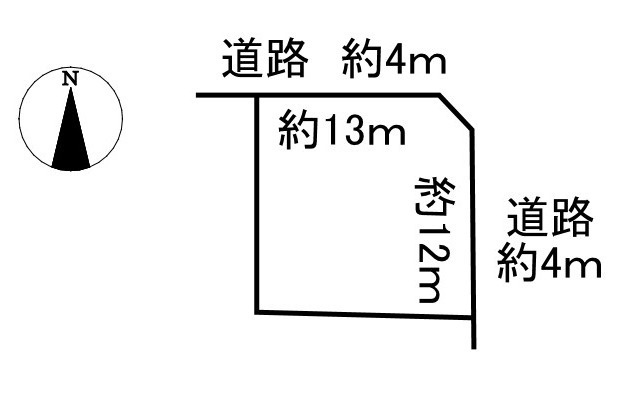 土地　北方町北方の土地図