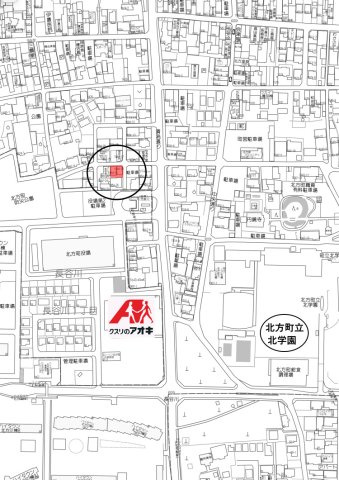 土地　北方町北方の地図