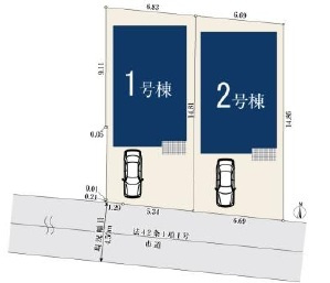 つくしが丘208の区画図