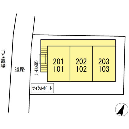 Ｇ.Ｍ. Ｃｏｕｒｔの区画図