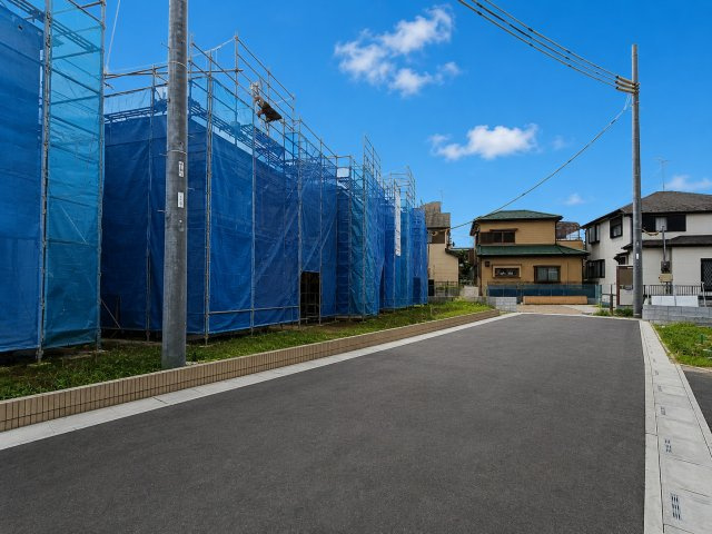 北葛飾郡松伏町松伏　松伏　新築戸建　全9棟の前面道路含む現地写真|前面道路含む現地写真です