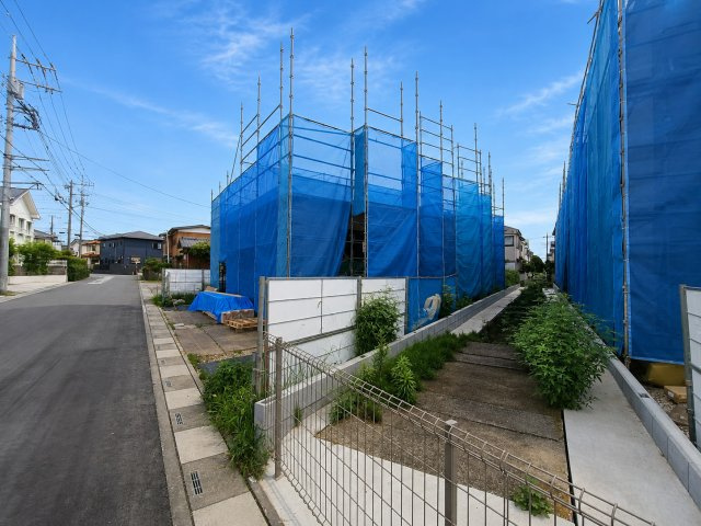 北葛飾郡松伏町松伏　松伏　新築戸建　全9棟の前面道路含む現地写真|前面道路含む現地写真です