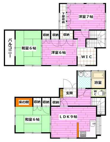 矢野東3丁目戸建の間取り