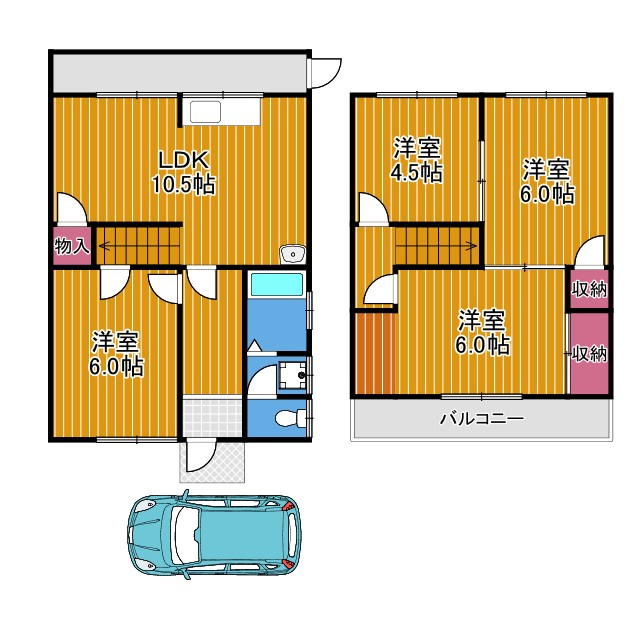はびきの4丁目戸建の間取り