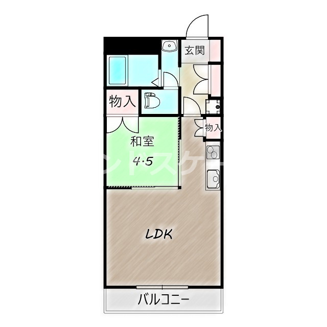 高砂ハイツ高崎東口の間取り|高崎、前橋、伊勢崎エリアのお部屋探しはエンドスケープまで！お客様の理想お聞かせ下さい♪