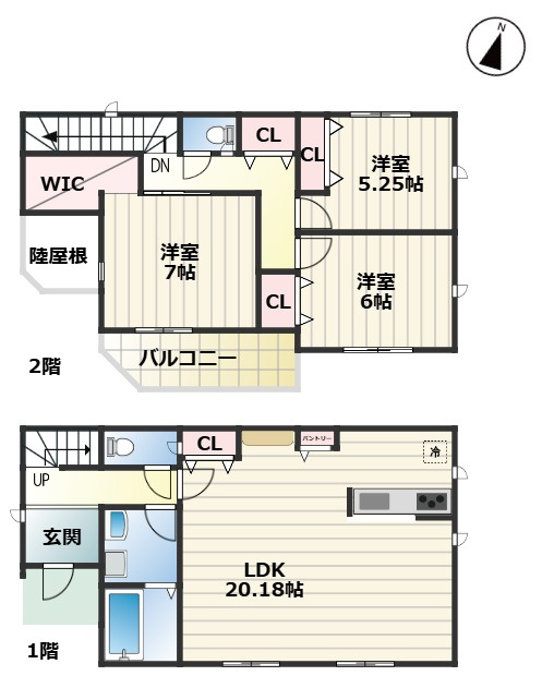GRAFARE守山区上志段味5期｜名古屋市の戸建ならホームアップの間取り|間取図