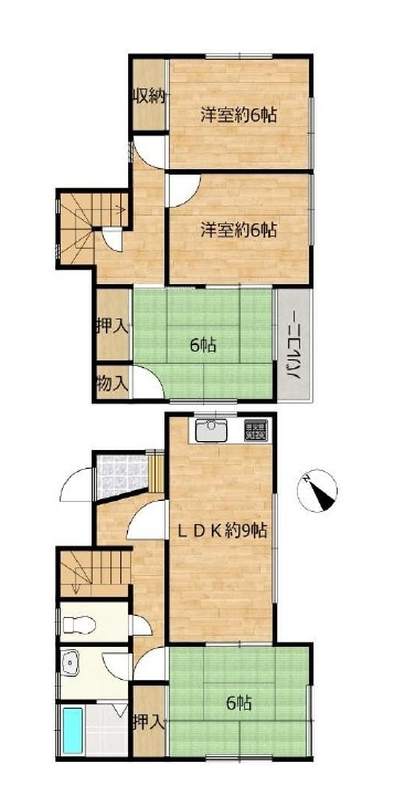 中古戸建　深谷市大谷2846-13（リフォーム住宅）の間取り