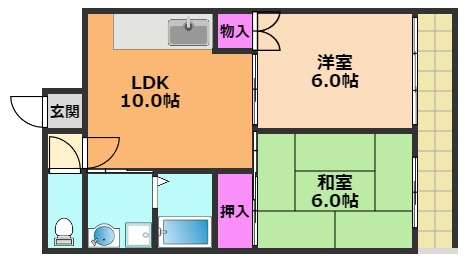 【間取り】 | 野田シャトルマンション A棟
