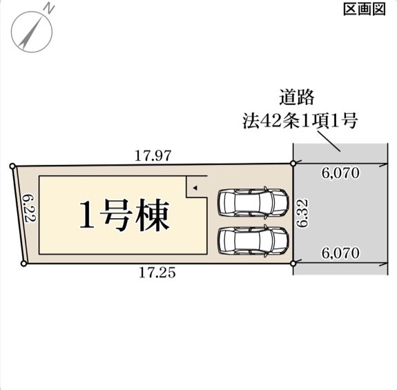 リーブルガーデン明石市田町の区画図