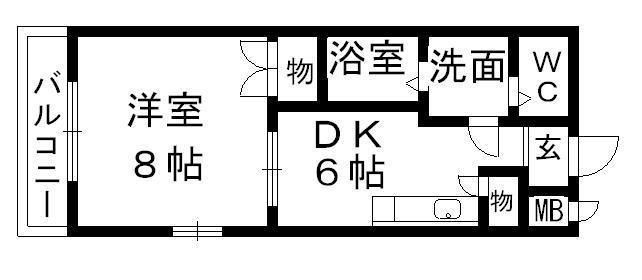 サンハイツ小森野Ⅱの間取り