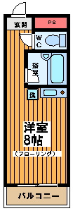 【間取り】 | スカイプラザ笹塚