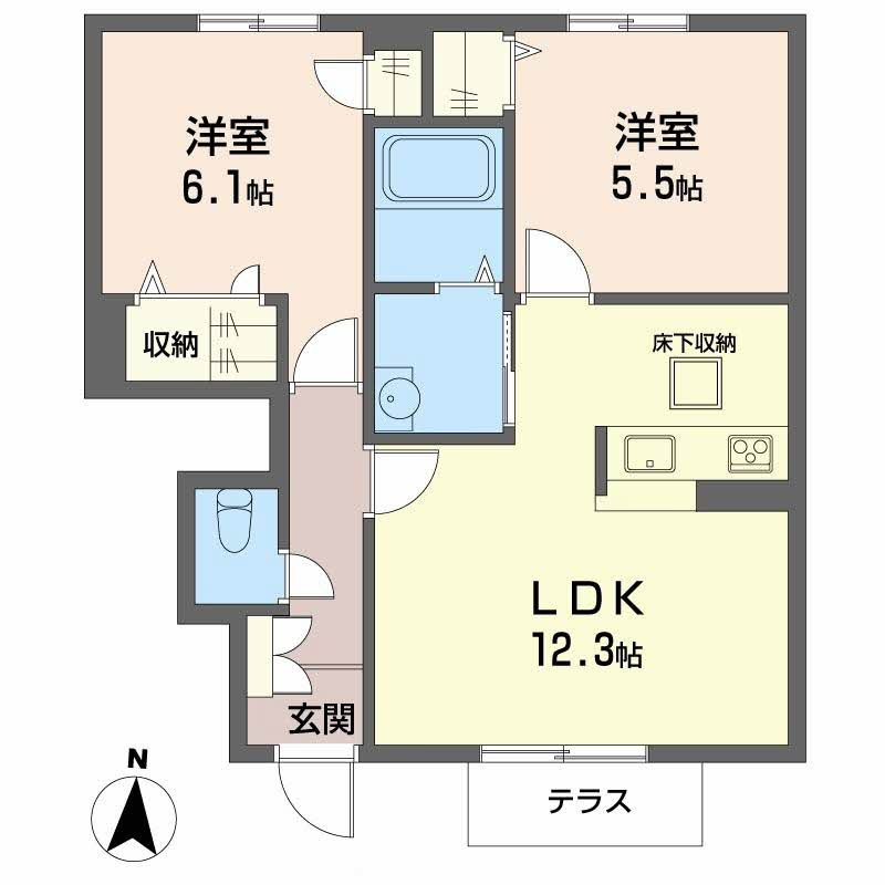 メゾンクレールの間取り