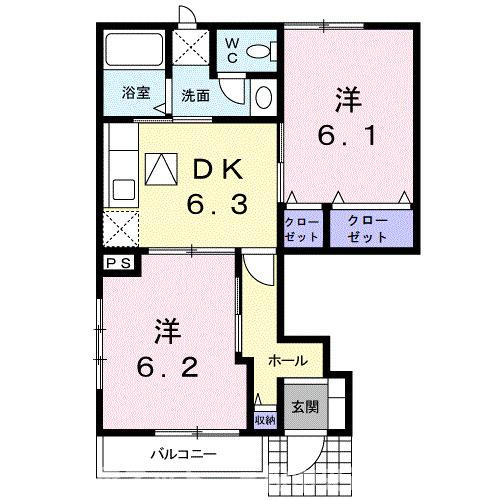 【間取り】 | メゾン・ド・ジュネスＫ　３