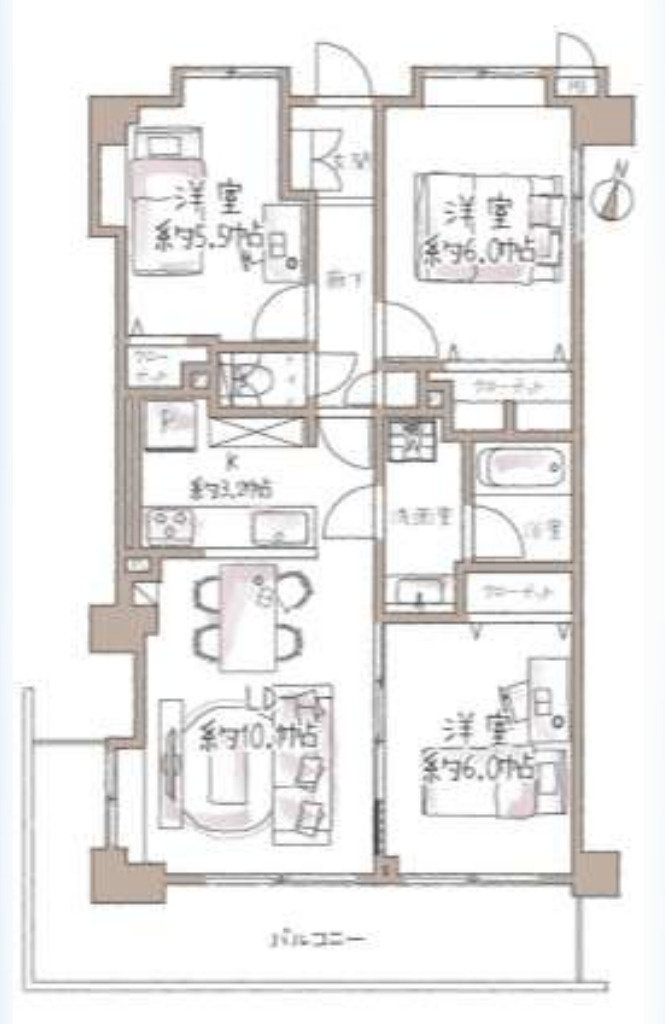 クリオ吉野町伍番館【仲介手数料無料】