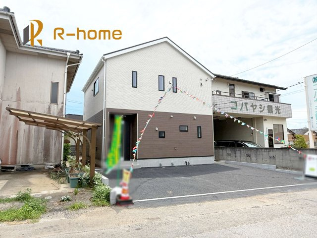 古河市関戸第1　新築戸建て　1号棟の外観|建物完成いたしました！ご予約で『平日』や『夕方』などでもご見学可能です！