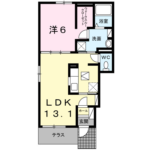 フェリーチェ丸亀の間取り