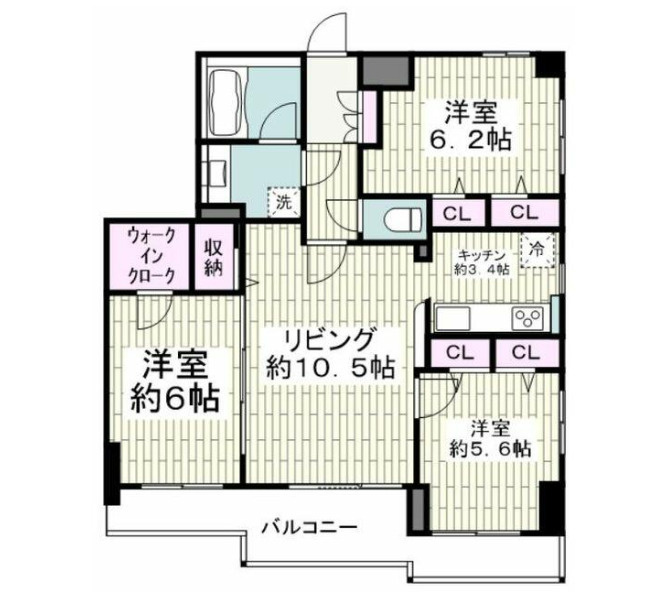アルビオンシティ志木の間取り|3LDK