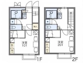 【間取り】 | レオパレスメルベーユ | 画像2