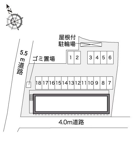 レオパレスサンハイムの地図