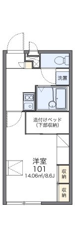 レオパレスHYTⅡの間取り|画像2