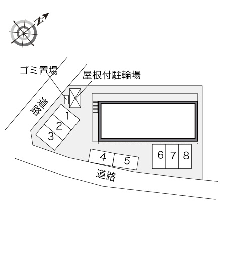 レオパレスふじしろの地図