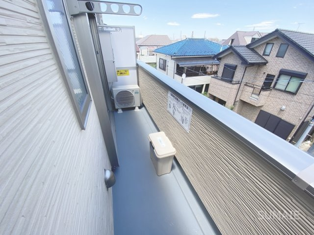 ガーデンヒルズ宮原のバルコニー