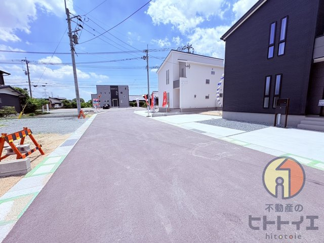 新築建売)三潴郡大木町大字侍島の前面道路含む現地写真