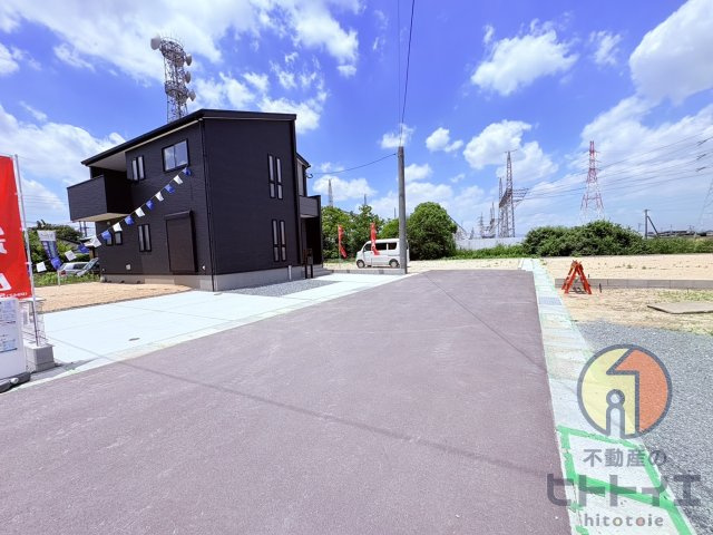 新築建売)三潴郡大木町大字侍島の前面道路含む現地写真